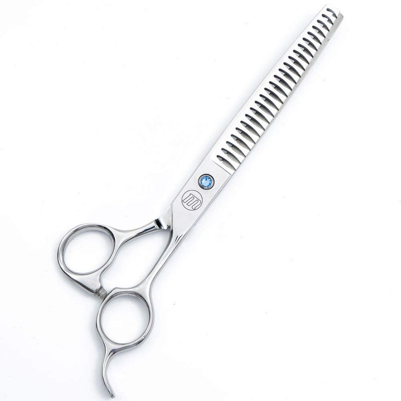 Moontay Professional Dog Scissors Set, 7 Inch/8 Inch Curved Chunkers & Thinning Shears with Grooming Comb - Image 4